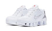 Kup oryginalne Shox TL White Metallic Silver Max Orange - widok z drugiego boku - Sneakersy