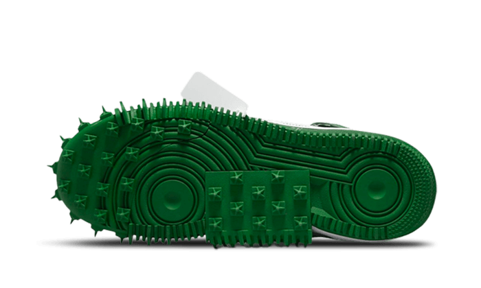 Oryginalne Nike Off-White Air Force 1 Mid SP Pine Green - widok z tyłu | Saturaise