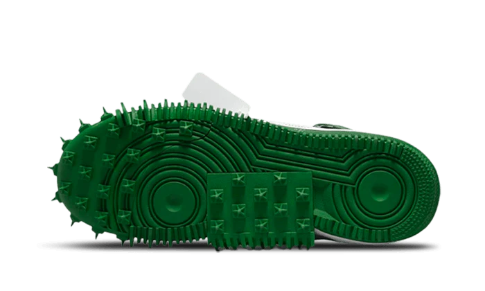 100% Oryginalne Air Force 1 Off-White Mid SP Pine Green - widok z tyłu - 745.00 PLN