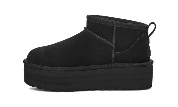UGG UGG Classic Ultra Mini Platform Black - widok główny z boku - Streetwear
