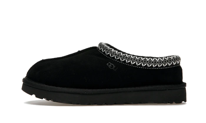 UGG UGG Tasman Slipper Black czarny-biały - widok główny z boku | Saturaise.com