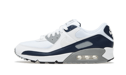 Nike Air Max 90 White Grey Obsidan granatowo-biały - widok główny z boku | Saturaise.com