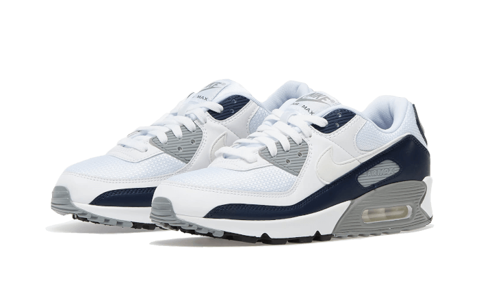 Kup oryginalne Air Max 90 White Grey Obsidan CD6864-105 - widok z drugiego boku - Sneakersy