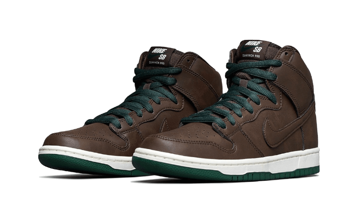 Kup oryginalne SB Dunk High Baroque Brown (2021) - widok z drugiego boku - Sneakersy