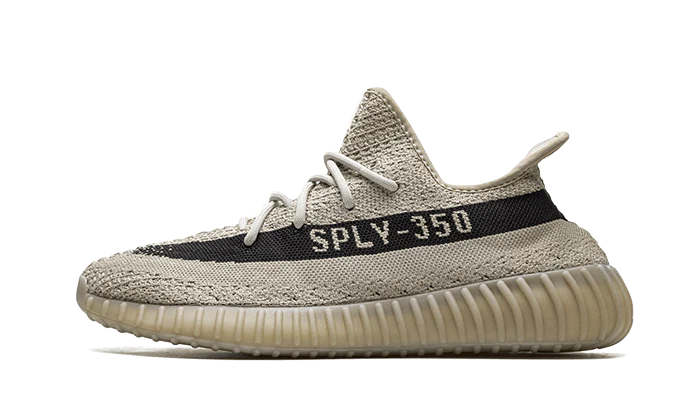 Adidas Yeezy Boost 350 V2 Slate czarny-biały - widok główny z boku | Saturaise.com