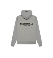 Fear of God Essentials Hoodie Dark Oatmeal SS22 - widok z drugiego boku - Premium Quality
