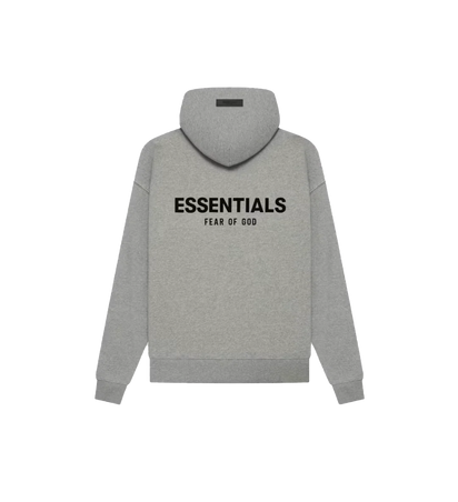 Fear of God Essentials Hoodie Dark Oatmeal SS22 - widok z drugiego boku - Premium Quality