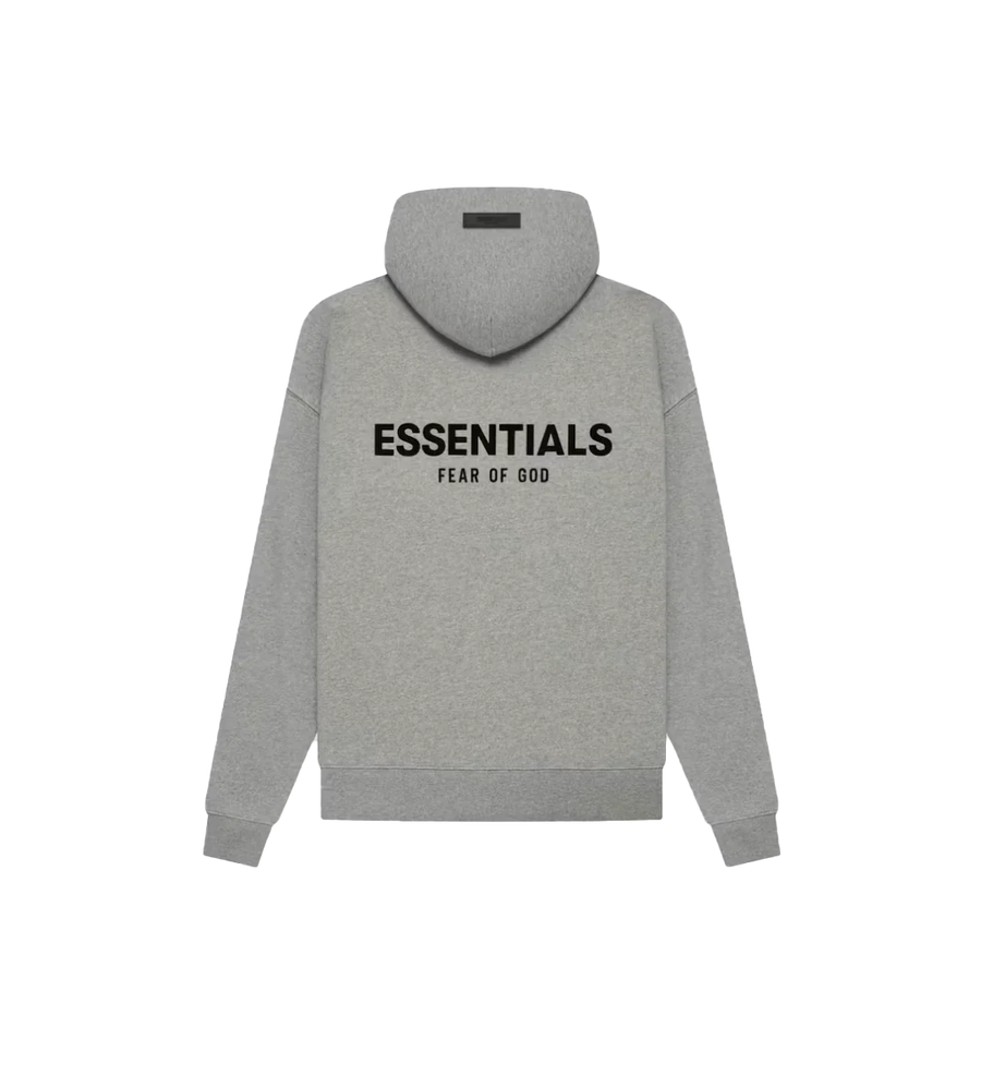 Fear of God Essentials Hoodie Dark Oatmeal SS22 - widok z drugiego boku - Premium Quality
