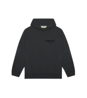 Fear Of God Fear of God Essentials Pullover Chest Logo Hoodie Stretch Limo/Black FW22 czarny-biały - widok główny z boku | Sa