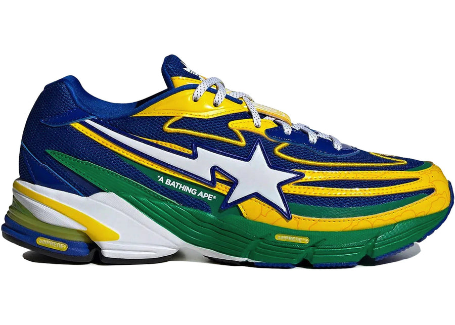 Kup oryginalne Orketro Bape Yellow Blue Green - widok z drugiego boku - Sneakersy