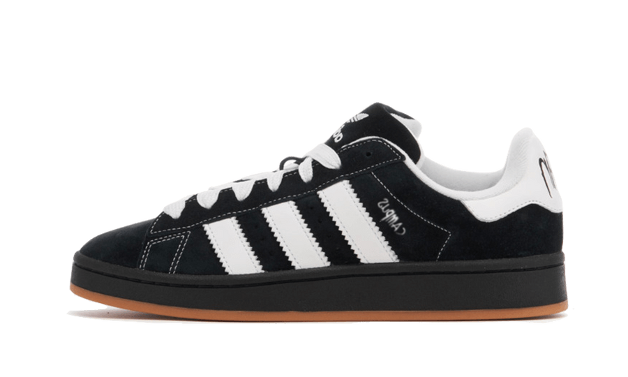 Yeezy Campus 00s Korn czarny-biały - widok główny z boku | Saturaise.com