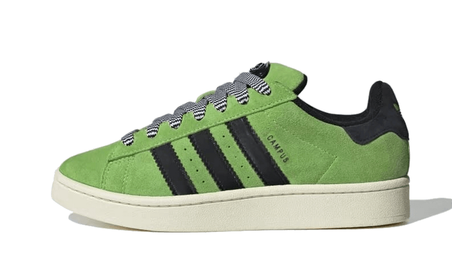 Yeezy Campus 00s Solar Green czarny-biały - widok główny z boku | Saturaise.com