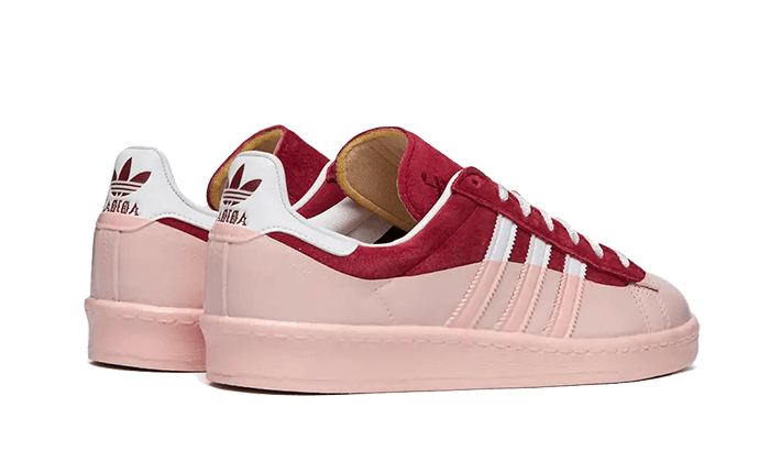 Buty Yeezy Campus 80s Cali Thornhill Dewitt Burgundy - widok z przodu - Rozmiary EU