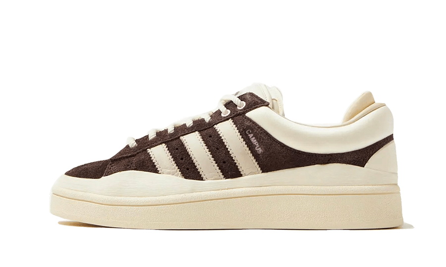 Yeezy Campus Deep Brown Chalk Bad Bunny czerwony-różowy - widok główny z boku | Saturaise.com