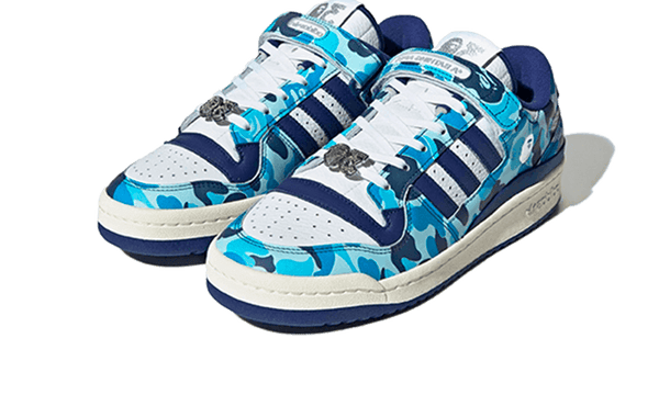 Forum 84 Low Bape 30th Anniversary Blue Camo - Kup oryginalne Forum 84 Low Bape 30th Anniversary Blue Camo - widok z drugiego boku - Sneakersy