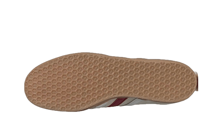Buty Adidas Gazelle Aluminum Collegiate Burgundy - widok z przodu - Rozmiary EU