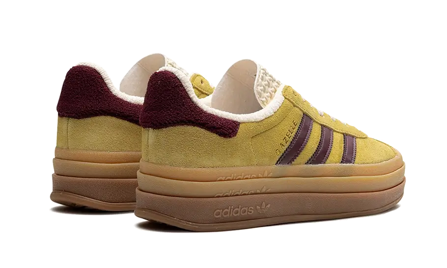 Buty Adidas Gazelle Bold Almost Yellow - widok z przodu - Rozmiary EU