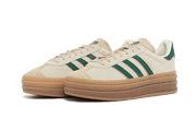 Kup oryginalne Gazelle Bold Magic Beige Collegiate Green ID7056 - widok z drugiego boku - Sneakersy
