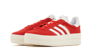 Buty Adidas Gazelle Bold Red Cloud White - widok z przodu - Rozmiary EU
