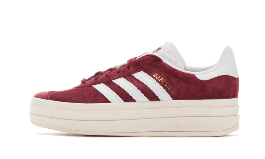 Adidas Gazelle Bold Shadow Red czarno-szary - widok główny z boku | Saturaise.com
