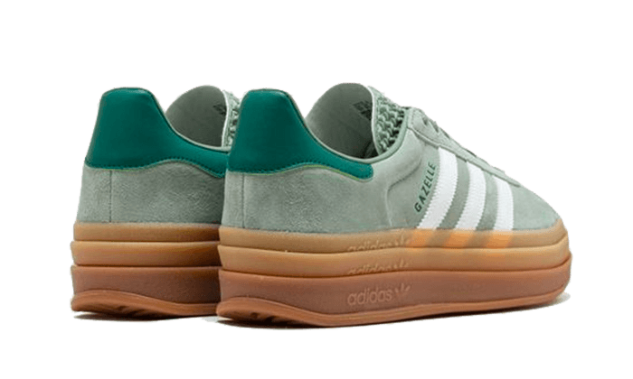 Buty Adidas Gazelle Bold Silver Green - widok z przodu - Rozmiary EU