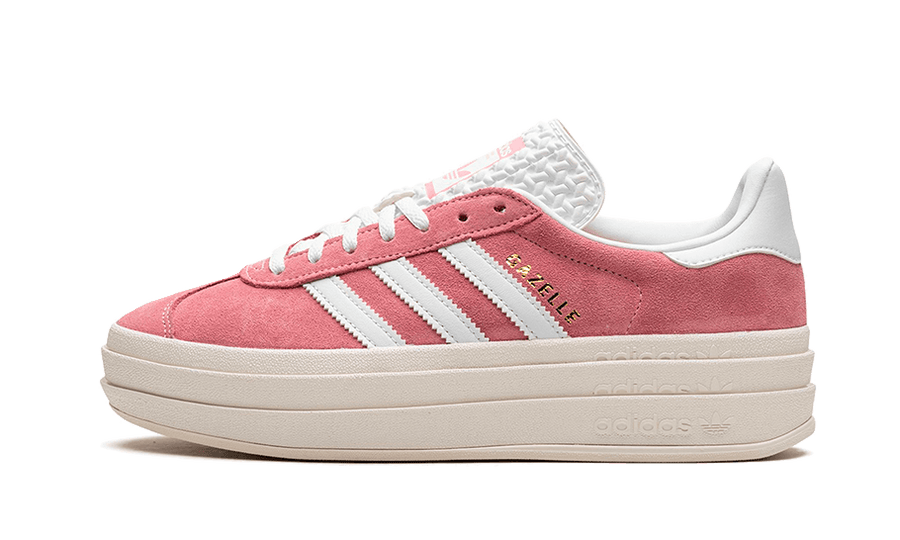 Adidas Gazelle Bold Super Pop biały-różowy - widok główny z boku | Saturaise.com