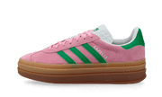 Adidas Gazelle Bold True Pink Green Cloud White biały-zielony - widok główny z boku | Saturaise.com
