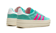 Buty Adidas Gazelle Bold Flash Aqua Lucid Pink - widok z przodu - Rozmiary EU