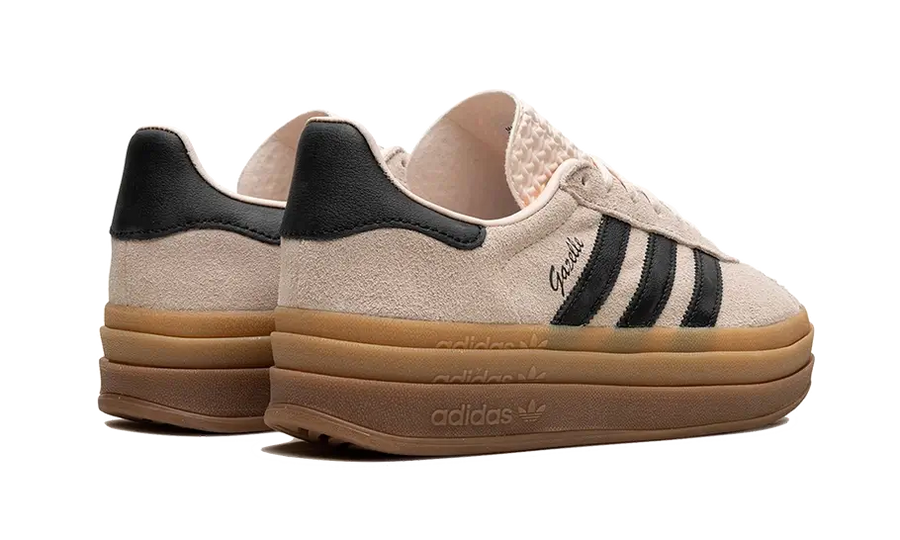 Buty Adidas Gazelle Bold Wonder Quartz Black Gum - widok z przodu - Rozmiary EU