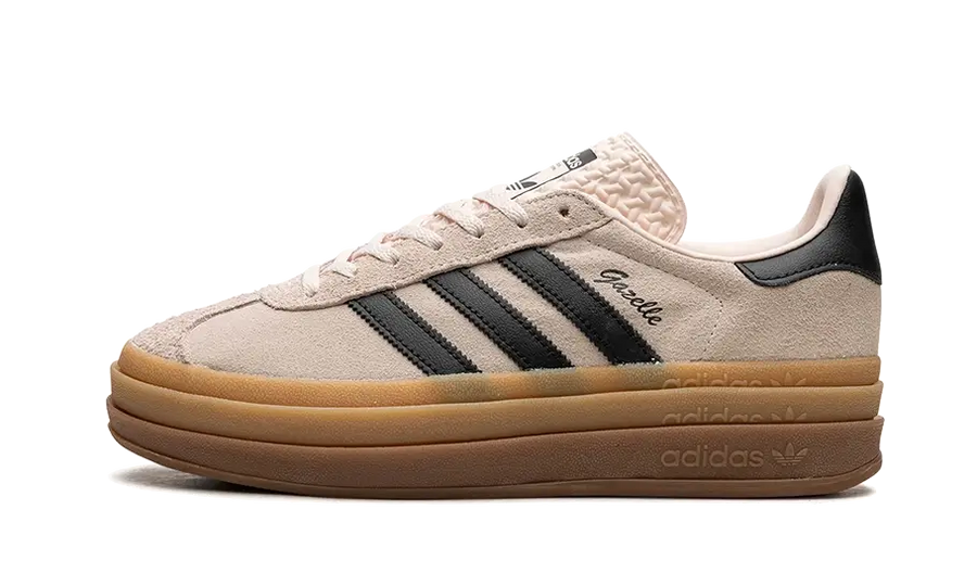 Adidas Gazelle Bold Wonder Quartz Black Gum czarny - widok główny z boku | Saturaise.com