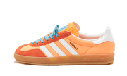 Adidas Gazelle Indoor Beam Orange biały-pomarańczowy - widok główny z boku | Saturaise.com