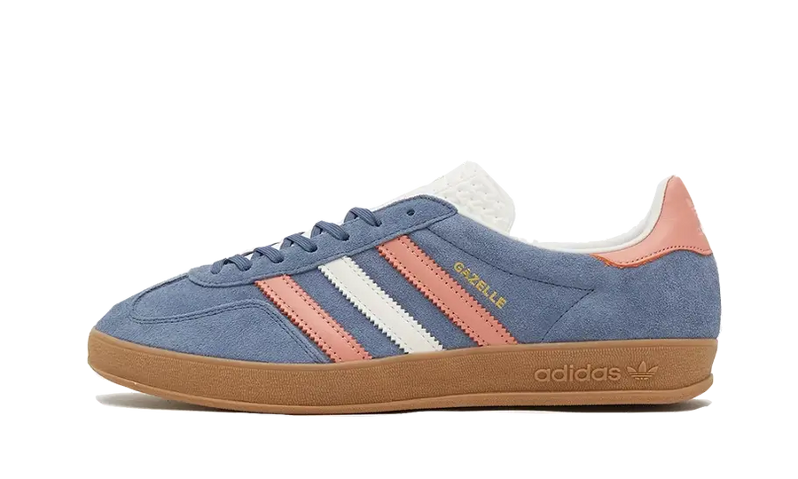 Adidas Gazelle Indoor Blue Blink Wonder Clay czerwony-niebieski - widok główny z boku | Saturaise.com