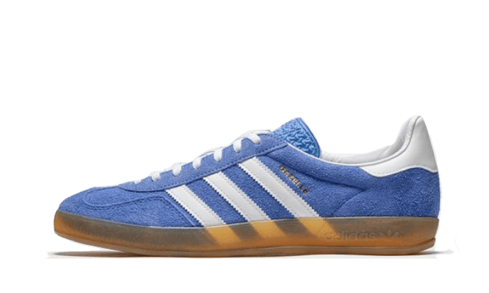Adidas Gazelle Indoor Blue Fusion biały-niebieski - widok główny z boku | Saturaise.com