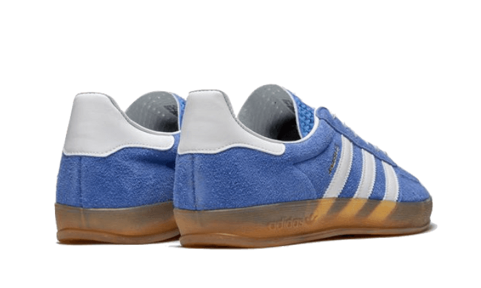 Buty Adidas Gazelle Indoor Blue Fusion - widok z przodu - Rozmiary EU