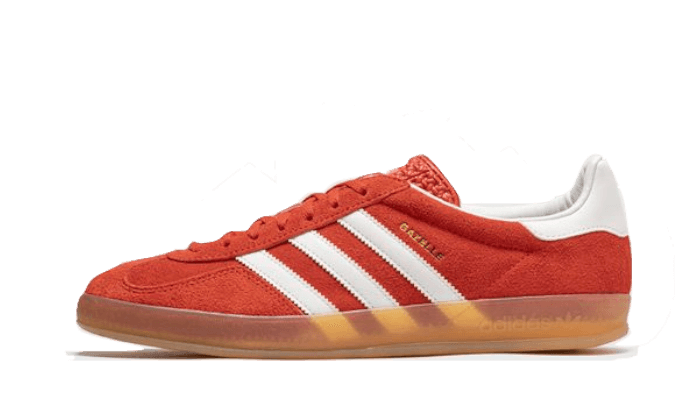 Adidas Gazelle Indoor Bold Orange biały-pomarańczowy - widok główny z boku | Saturaise.com