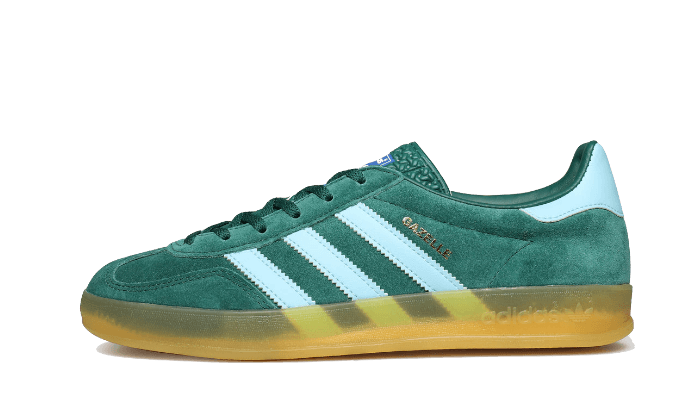 Adidas Gazelle Indoor Collegiate Green biały-zielony - widok główny z boku | Saturaise.com