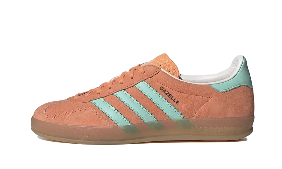 Adidas Gazelle Indoor Easy Orange biały-pomarańczowy - widok główny z boku | Saturaise.com