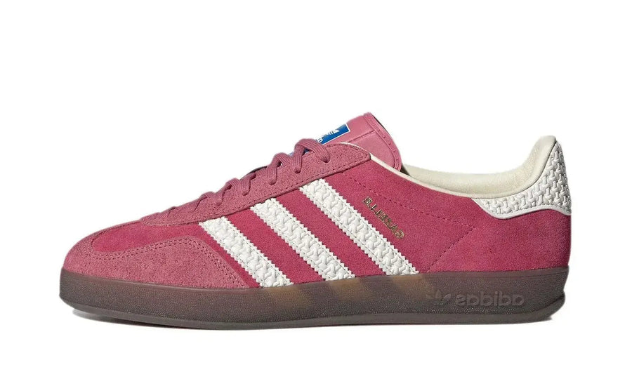 Adidas Adidas Gazelle Indoor Pink Cloud White biały-różowy - widok główny z boku | Saturaise.com