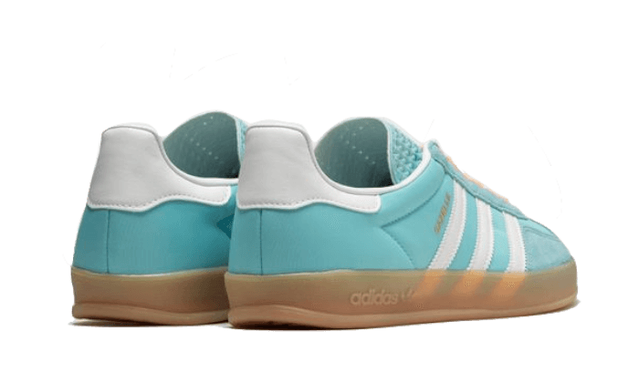 Buty Adidas Gazelle Indoor Preloved Blue White Gum - widok z przodu - Rozmiary EU