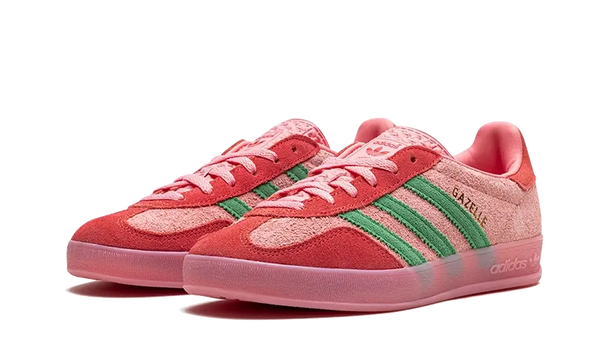 Gazelle Indoor Semi Pink Spark Preloved Scarlet - Kup oryginalne Gazelle Indoor Semi Pink Spark Preloved Scarlet - widok z drugiego boku - Sneakersy
