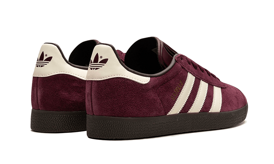 Buty Adidas Gazelle Maroon Chalk White - widok z przodu - Rozmiary EU