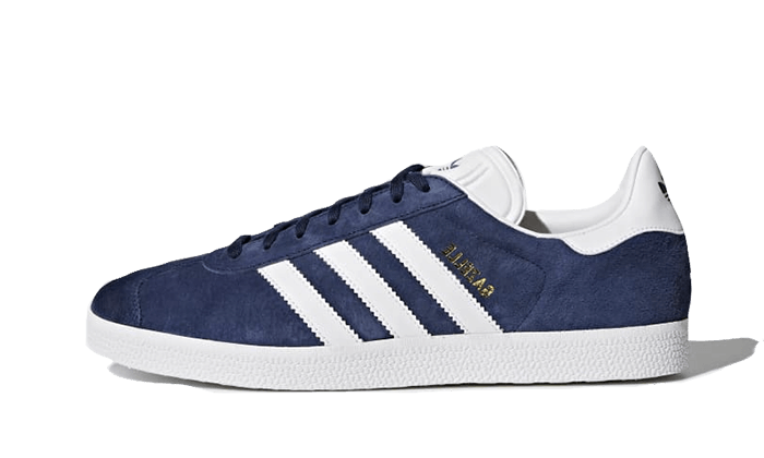 Adidas Gazelle Navy White biały-granatowy - widok główny z boku | Saturaise.com