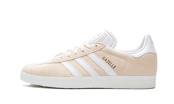 Adidas Gazelle Off White Cloud White biały-różowy - widok główny z boku | Saturaise.com