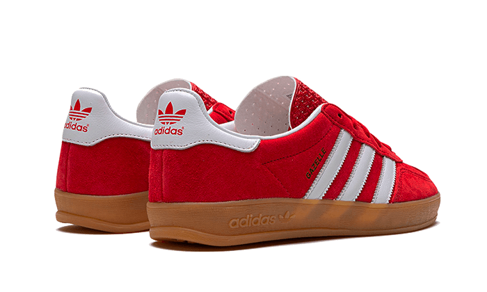 Buty Adidas Gazelle Indoor Scarlet Cloud White - widok z przodu - Rozmiary EU