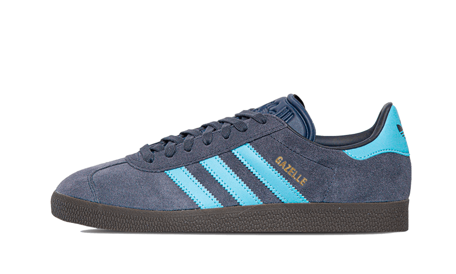 Adidas Gazelle Shadow Navy Clear Blue czarno-szary - widok główny z boku | Saturaise.com