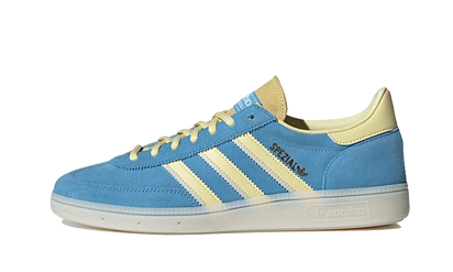 Adidas Handball Spezial Semi Blue Burst Almost Yellow niebieski-żółty - widok główny z boku | Saturaise.com