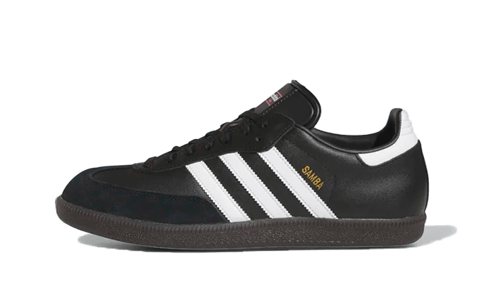 Adidas Samba Leather Black White czarny-biały - widok główny z boku | Saturaise.com