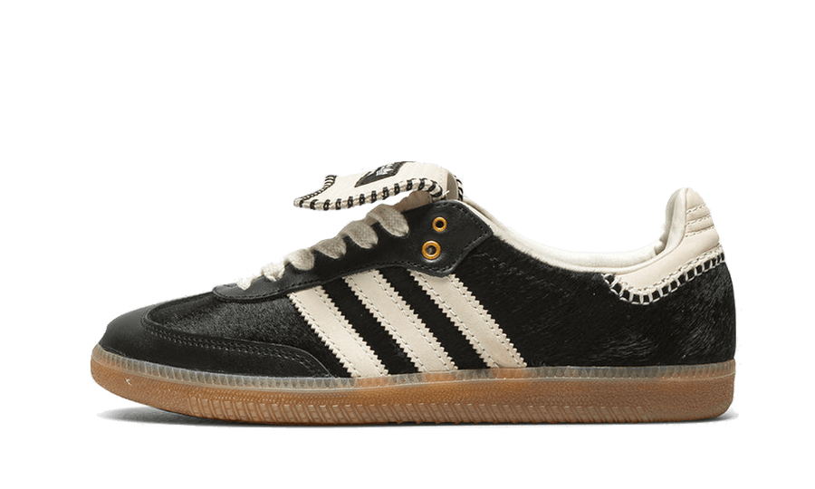 Adidas Samba Nylon Wales Bonner Core Black czarny-biały - widok główny z boku | Saturaise.com