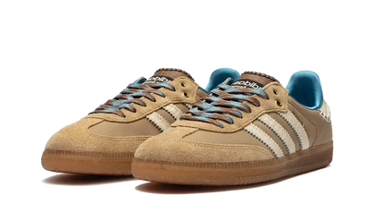 Kup oryginalne Adidas Samba Nylon Wales Bonner Desert White IH3261 - widok z drugiego boku - Sneakersy