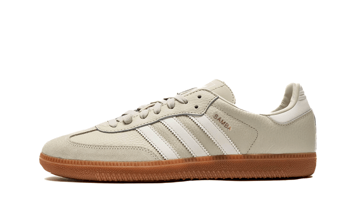 Adidas Samba OG Aluminium Gum biały-czerwony - widok główny z boku | Saturaise.com